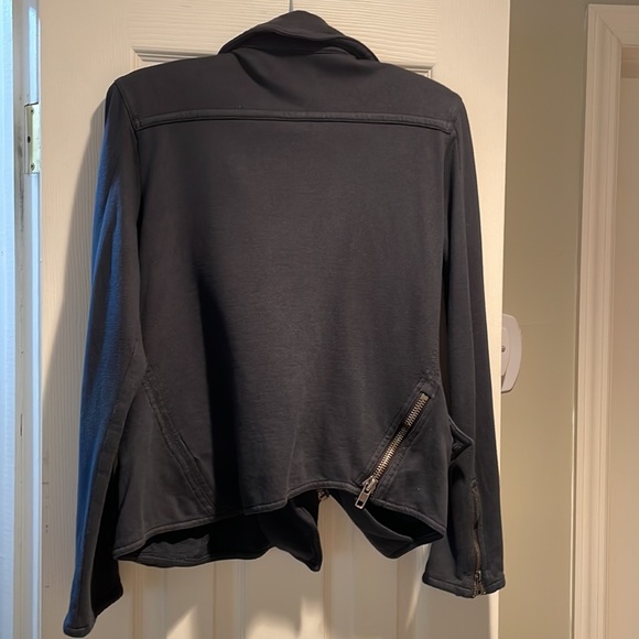 TEXTILE- Elizabeth and James moto style jacket . Size large. - Picture 3 of 6